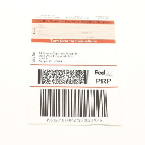 Delonghi Return Service Label - Prp-Tampa